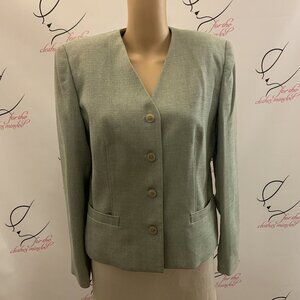 Morgan Miller. Size 8. Light Green Lined Long Sleeve Jacket. B56